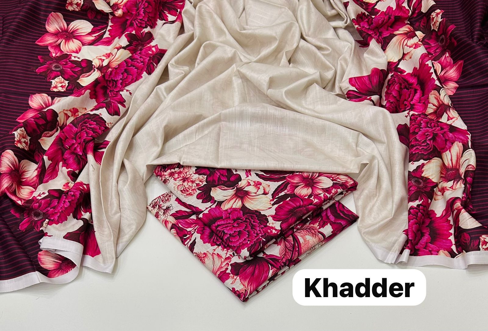 π€ Maria B Maroon with Cream Khaddar 3PC β Iznik | Baroque | Aneelasss πΈ