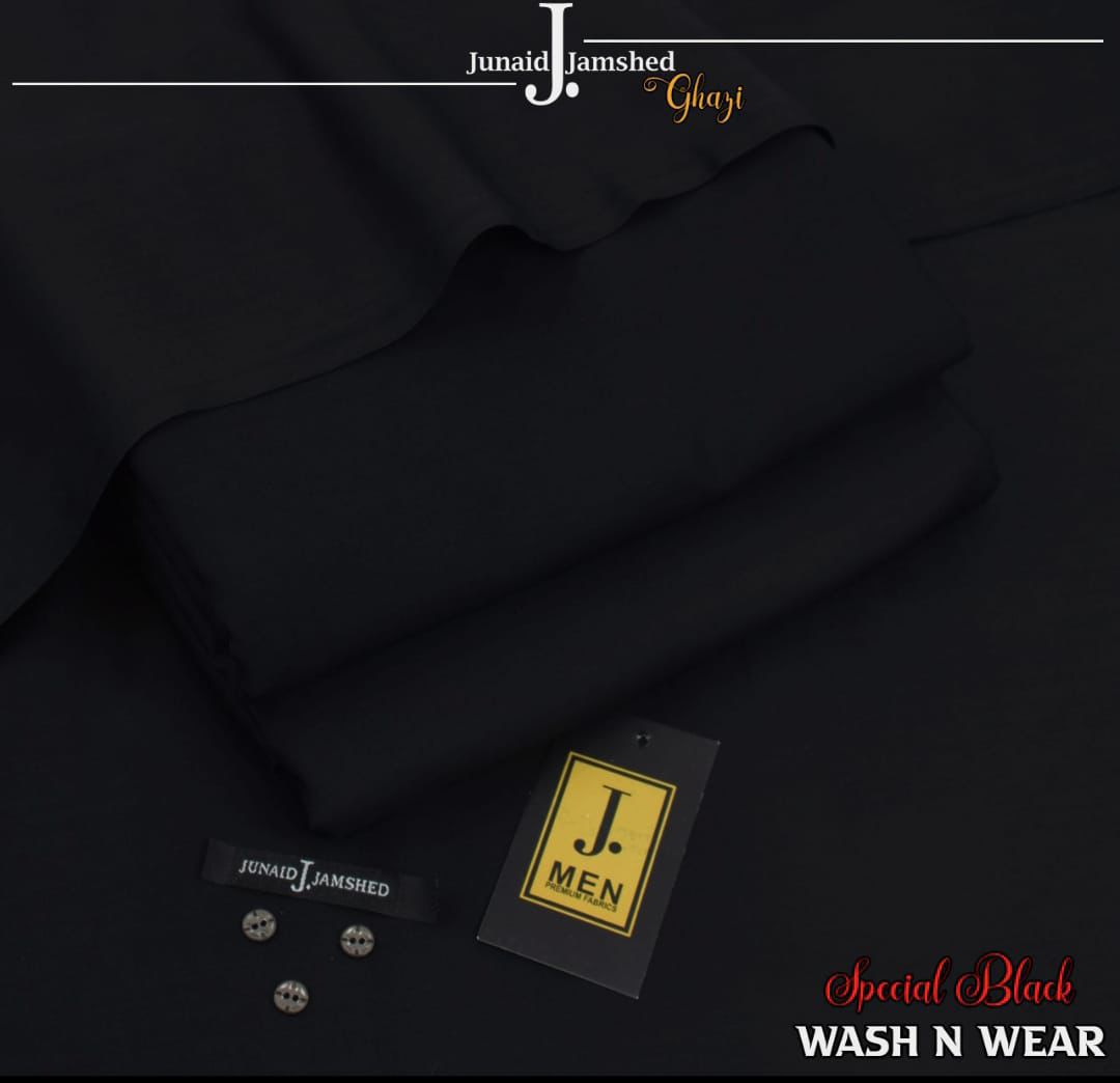 Black Color – Premium Japani Boski for Men (Inspired by J.) | Luxury Unstitched Fabric