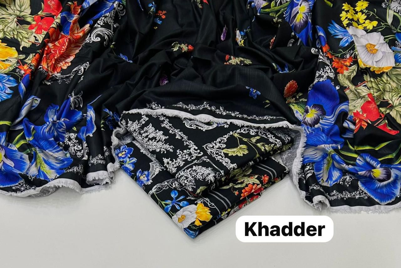 🖤 Maria B Black Khaddar 3PC – Iznik | Baroque | Aneelasss 🖤