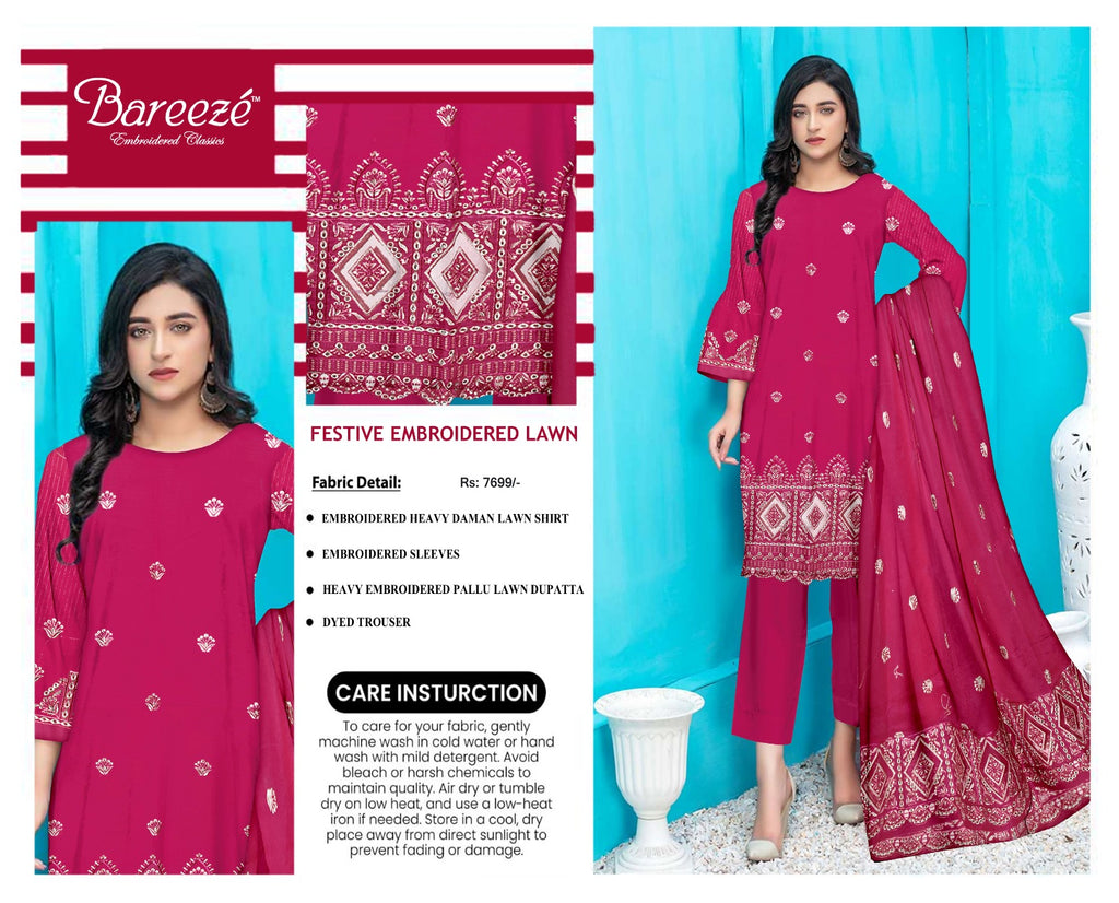 BREEZE Pink 3-Piece Ensemble - Soft & Chic