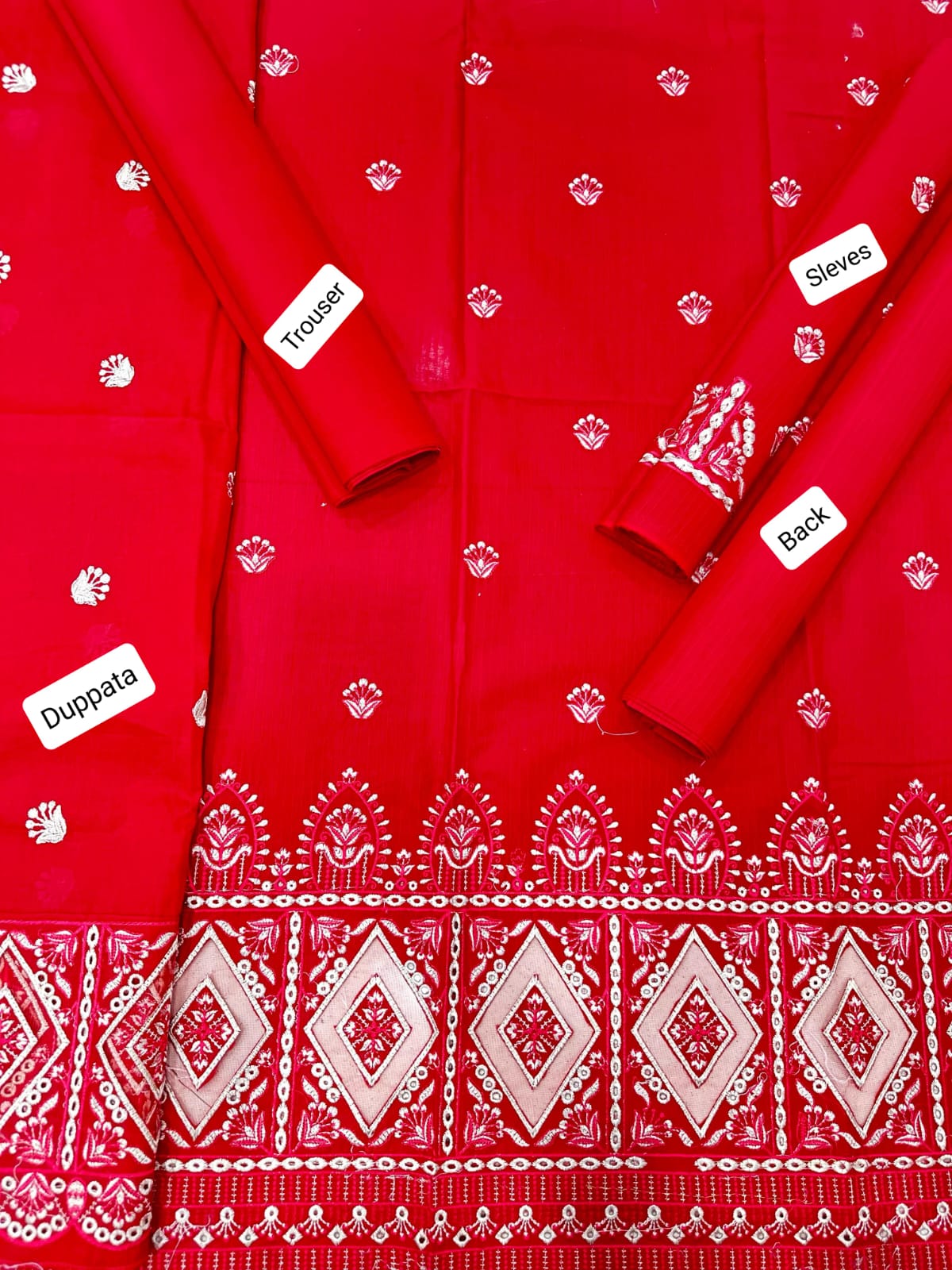 BREEZE Red 3-Piece Ensemble - Bold & Vibrant