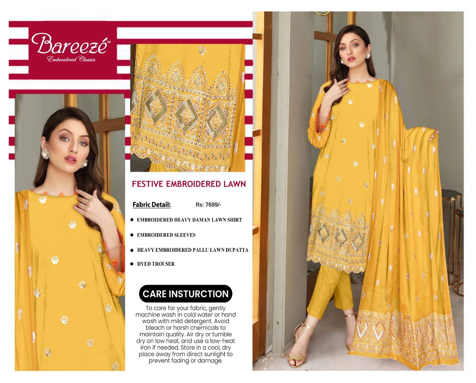 BREEZE Yellow 3-Piece Ensemble - Bright & Sunny