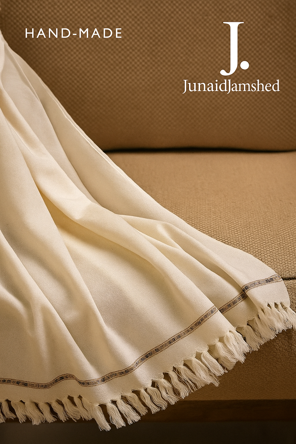J. Premium Hand-Made Wool Shawl for Men – Boski Color | Limited Edition