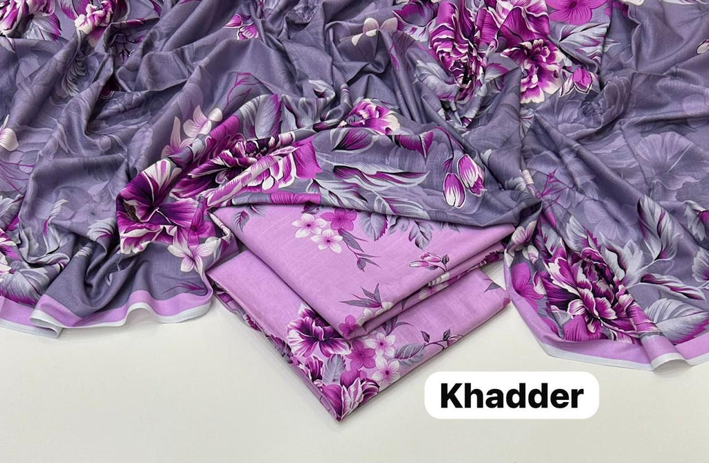 💜 Maria B | Iznik | Baroque | Aneelasss – Premium Light Purple Khaddar 3PC 💜