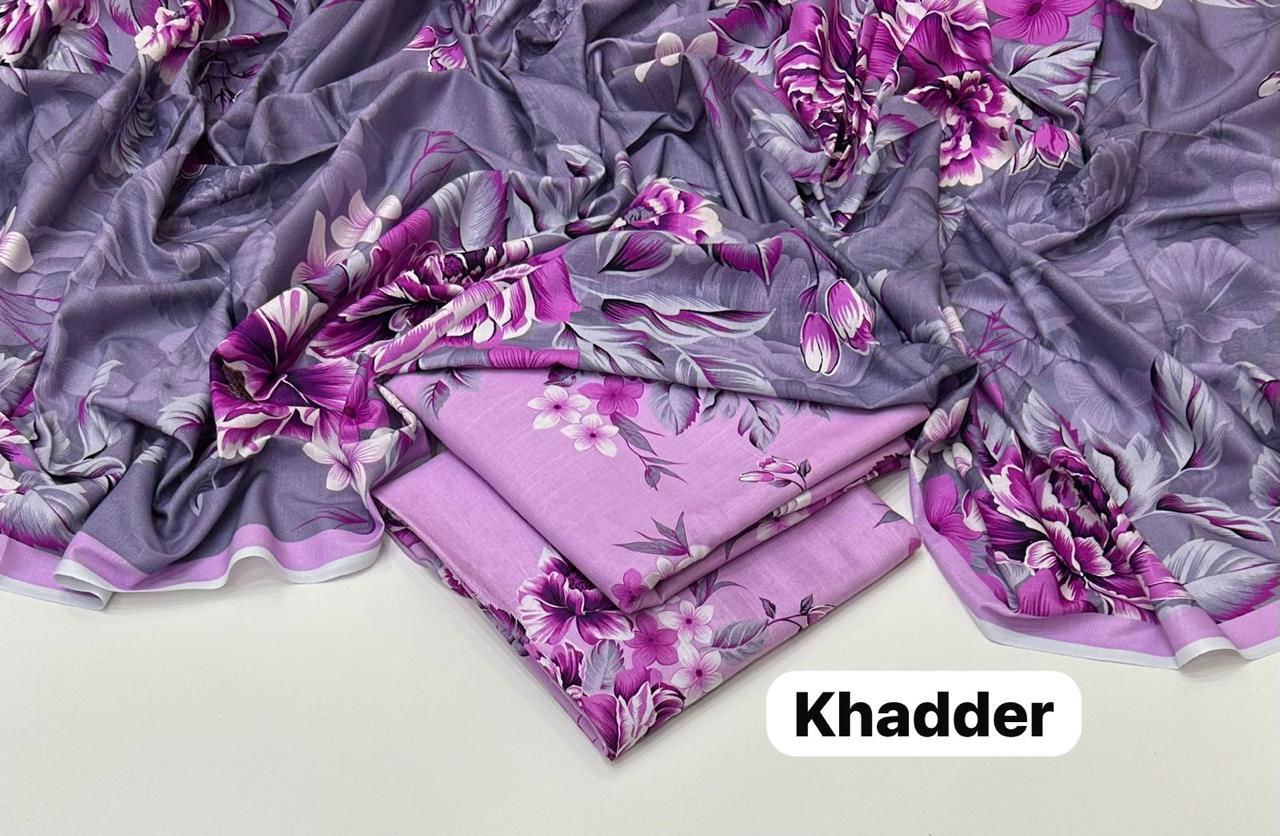 💜 Maria B | Iznik | Baroque | Aneelasss – Premium Light Purple Khaddar 3PC 💜