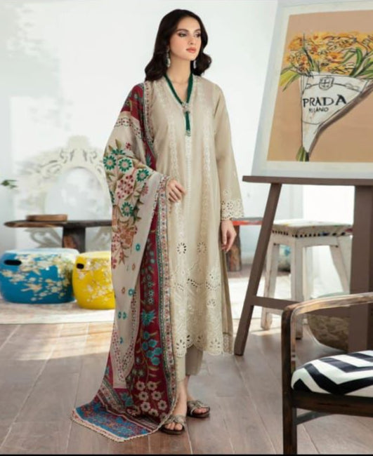 Maria B Luxury Collection – 3 Piece Unstitched Lawn Suit