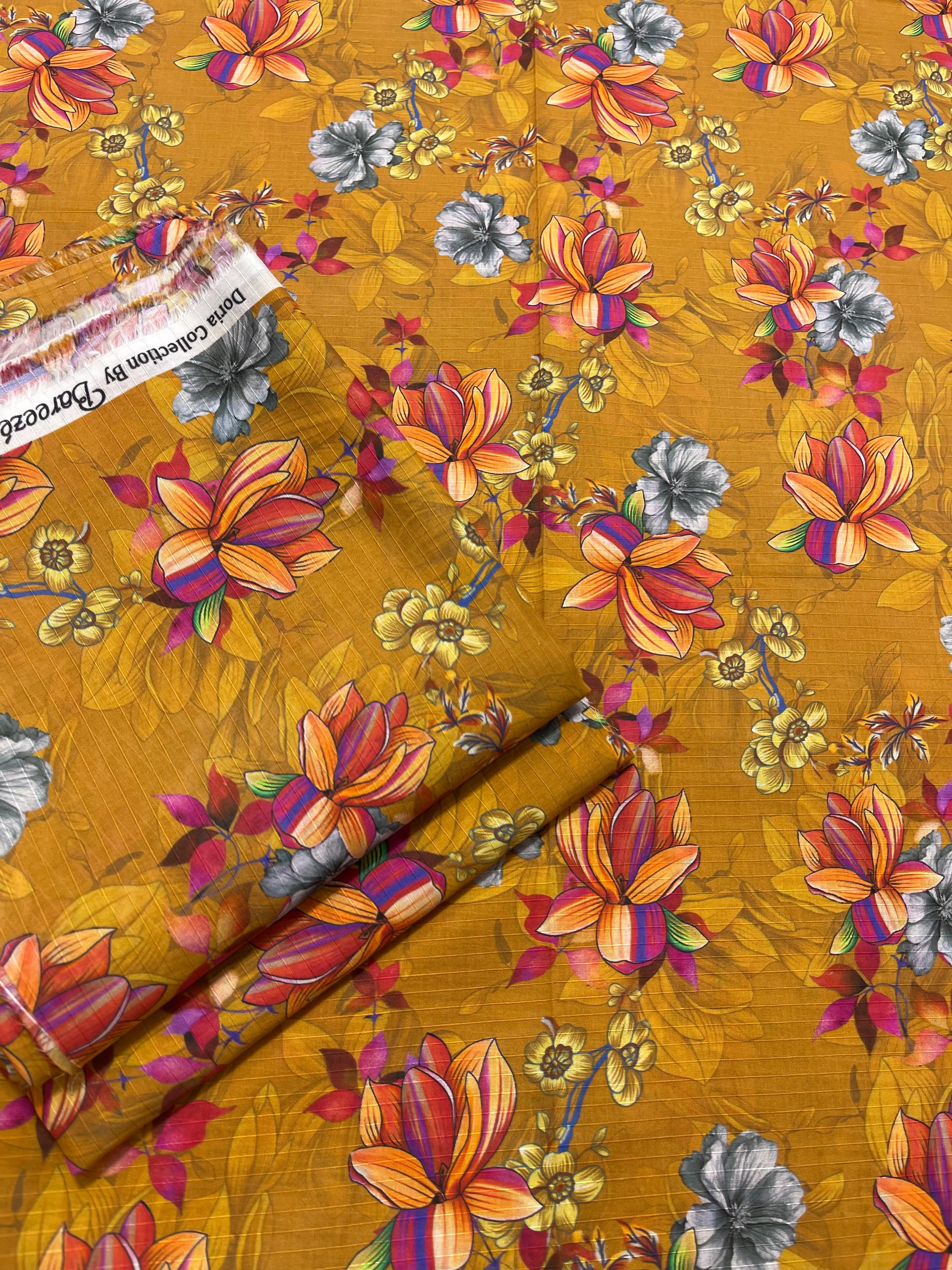 ✨ Golden Radiance – All Over Printed 2PC in Rust Golden ✨