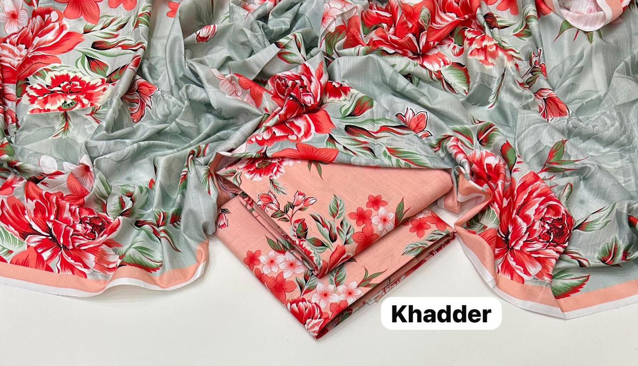 🌸 Tea Pink Khaddar 3PC – Maria B | Iznik | Baroque 🌸