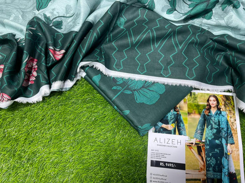 Alizeh Luxury Winter Edit – Zinc Digital Printed 3PC Khaddar Suit