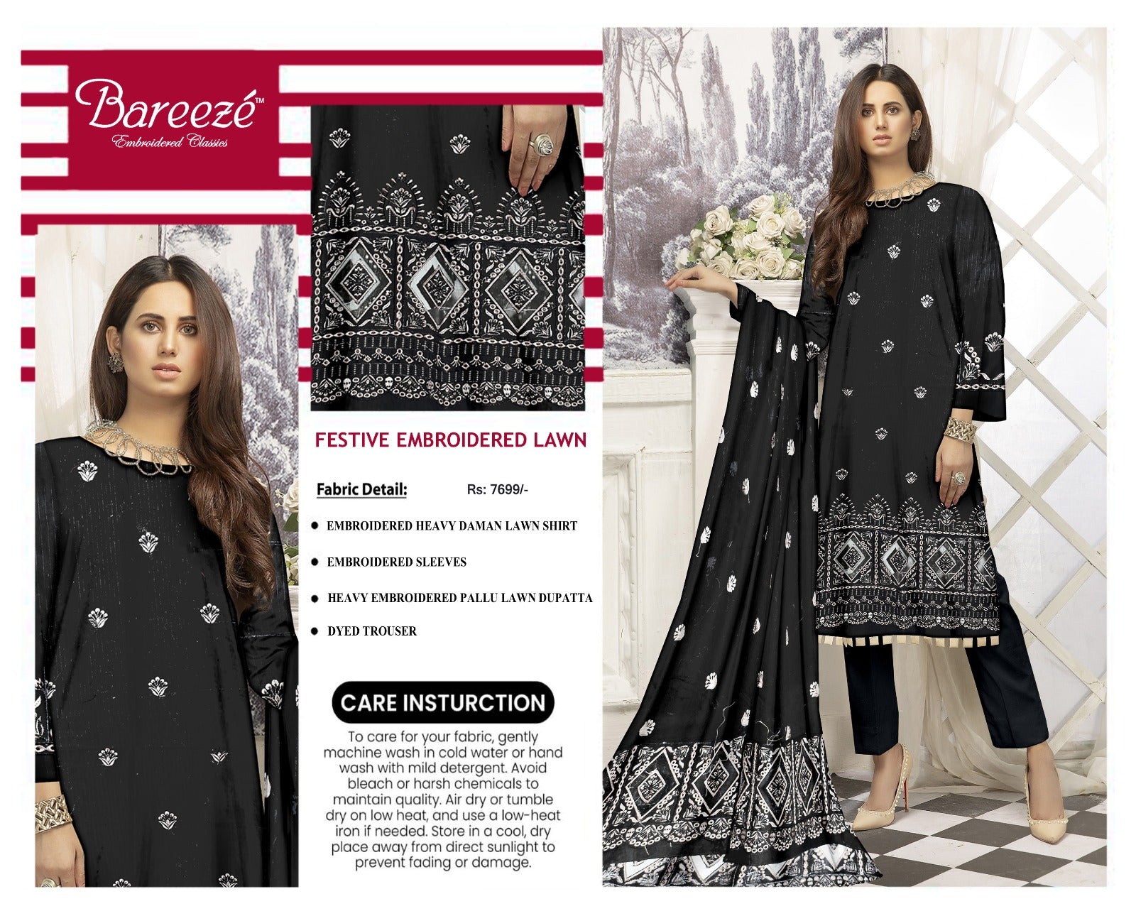 BREEZE Black 3-Piece Ensemble - Sleek & Sophisticated